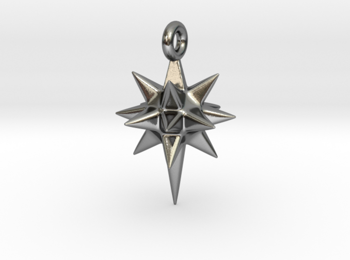 Moravian Star Earring 3d printed