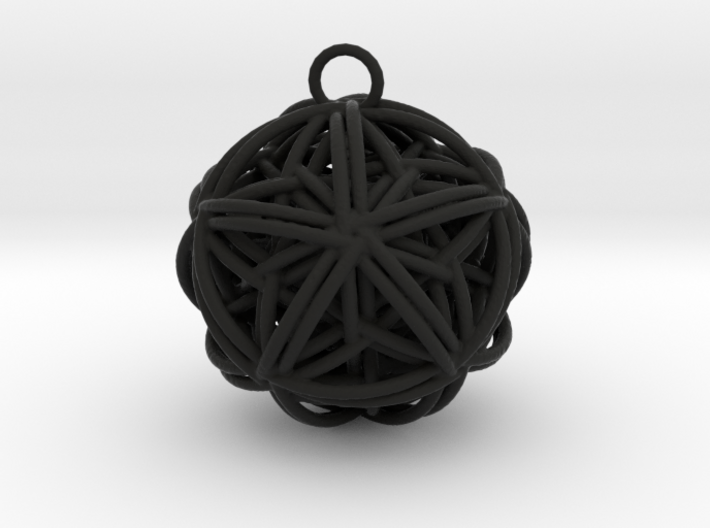Star Tangled Ball - Pendant. 3d printed