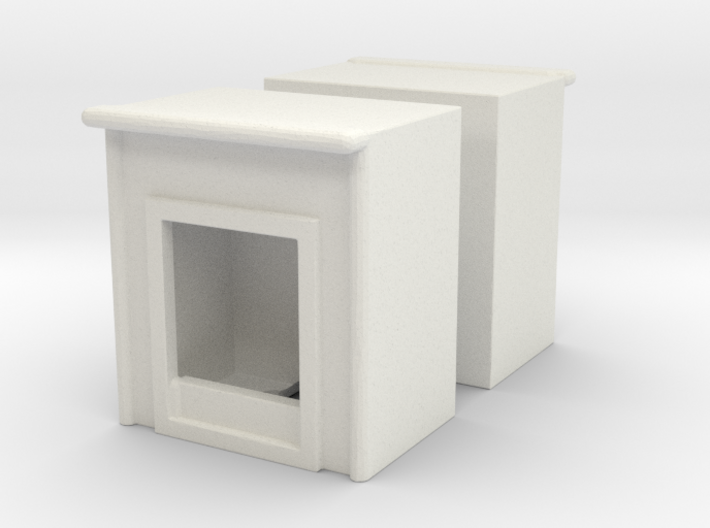 Fireplace (x2) 1/120 3d printed