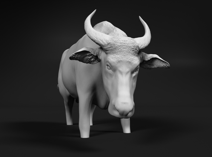 Domestic Asian Water Buffalo 1:18 Stands in Water 3d printed 