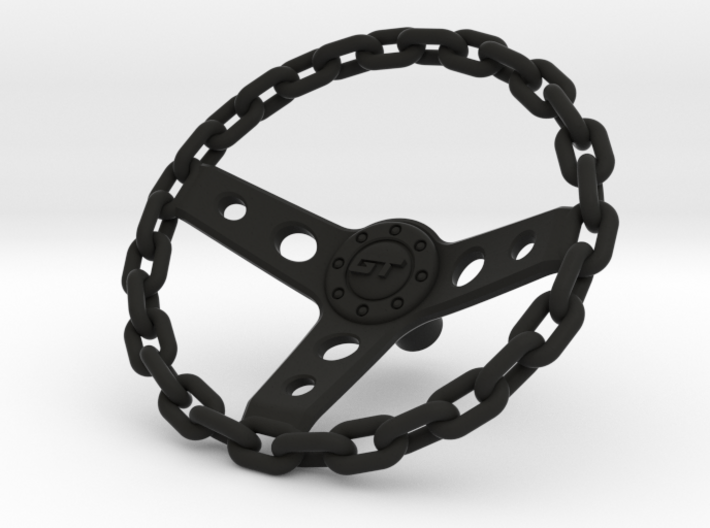 Chain Steering Wheel 1\10 3d printed