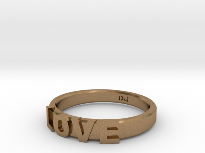 Love Ring - iXi Design - Size 4 3d printed