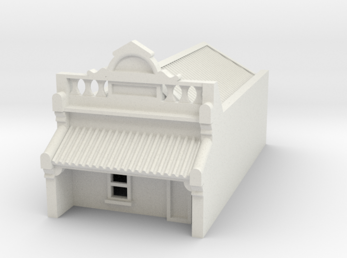 N Scale Terrace House 1 Storey (Single) 1:160 3d printed