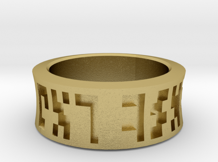Ancient Wisdom Ring 3d printed