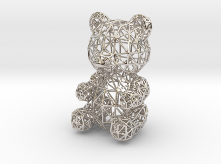 Teddy Bear Wireframe 3d printed