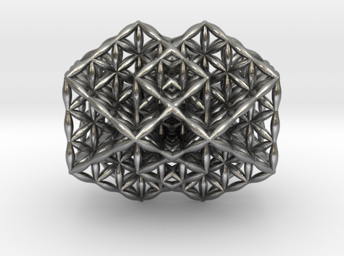 Siamese Twin Flower of Life Vector Equilibrium 3d printed