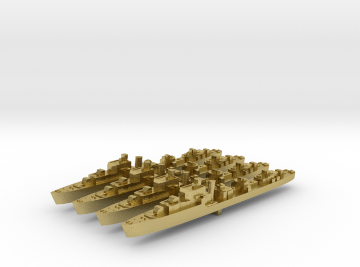 4pk T class British Destroyers 1:2400 WW2 3d printed