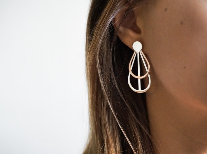 Drops Stacking Earrings - PART 3 3d printed 