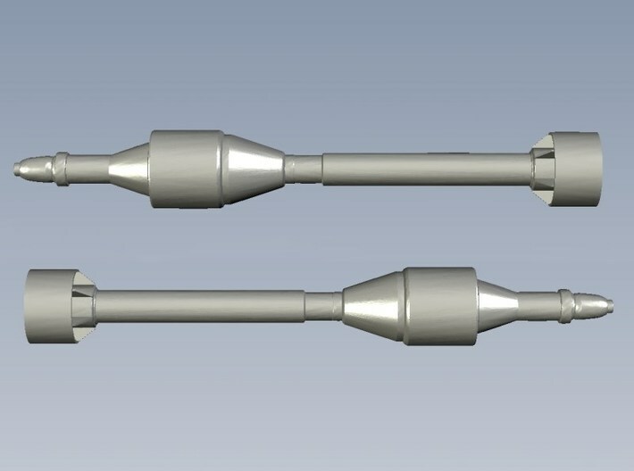 1/15 scale Panzerschreck Gr 4312 rockets x 5 3d printed 