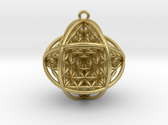 Ball Of Life v2 Pendant 2&quot; 3d printed