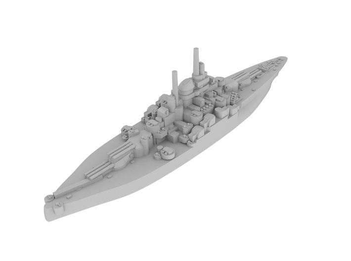Tennessee Class Battleship (1942) [x2] 3d printed 