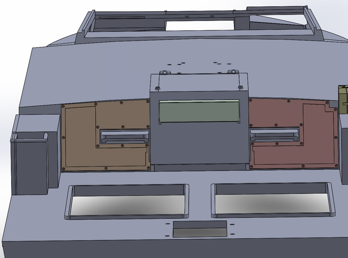 Riverine_Command_Boat_Midships_Details 3d printed 