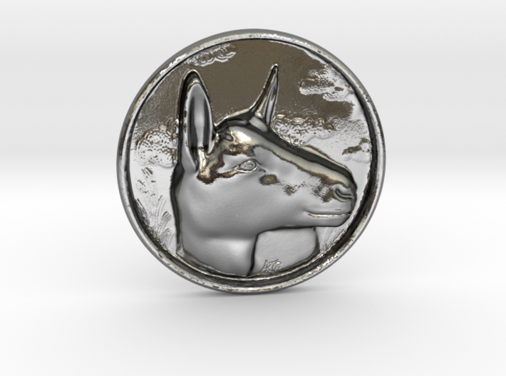 Alpine Doe Coin 3d printed