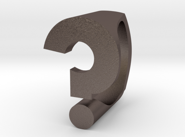 Ring Question Mark 3d printed