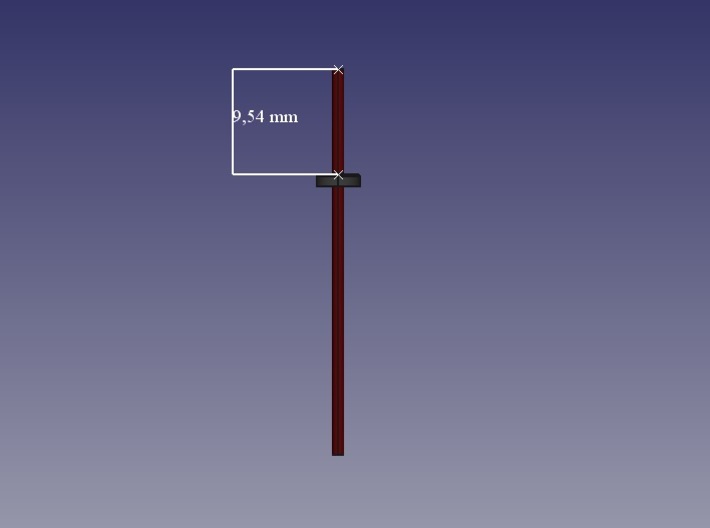 Mastaufsatzleuchte RSL 1, DDR, 1:45, für LED 3d printed Rohrlänge über Baldachin