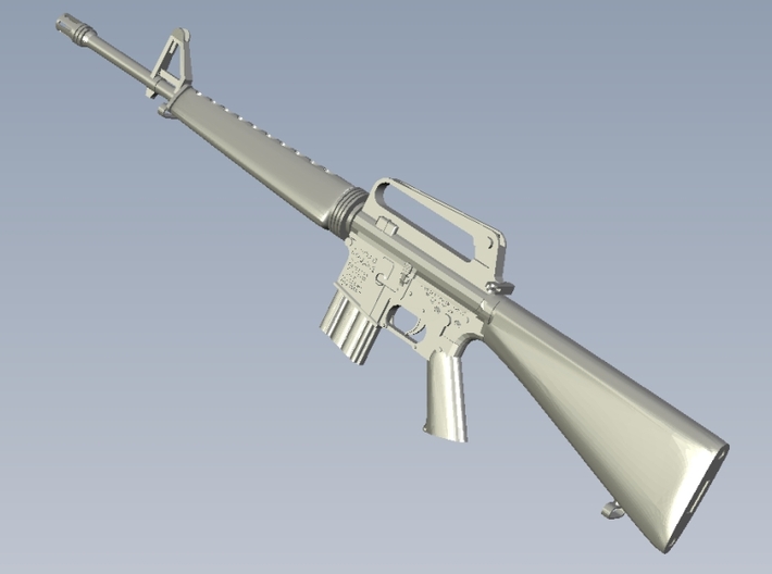1/16 scale Colt M-16A1 rifles w 20rnds mag x 5 3d printed 