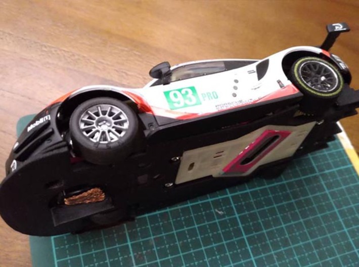 Chassis for 1/32 Carrera Porsche 911 RSR 3d printed 