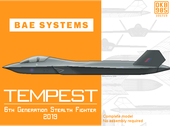 BAE Systems Tempest 6th Generation Fighter 3d printed 