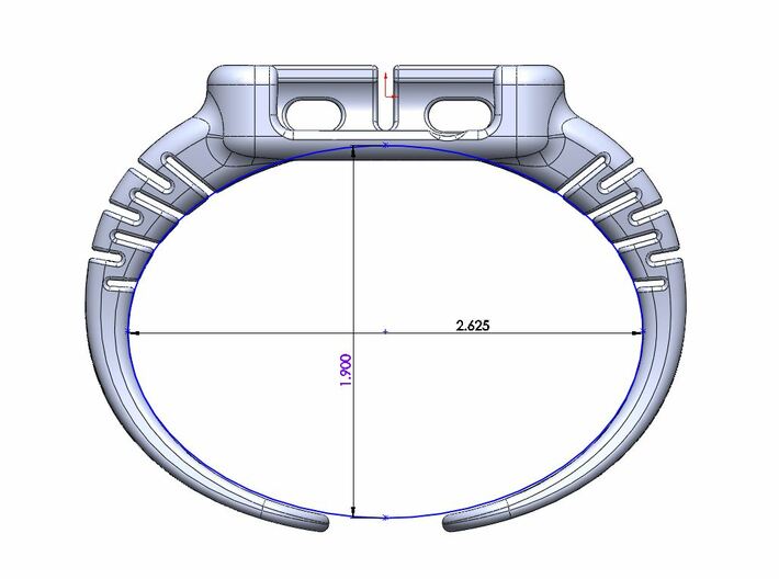 Apple Watch - 44mm medium cuff 3d printed 