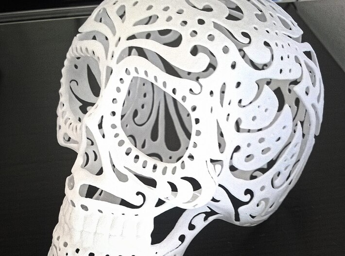 Mexican Skull &quot;Día de los Muertos&quot; inspired 3d printed