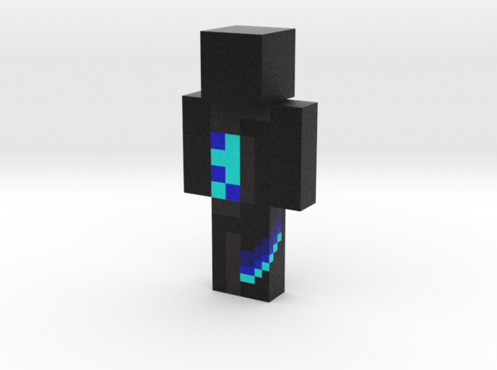 blue_neon_creeper_cape | Minecraft toy 3d printed
