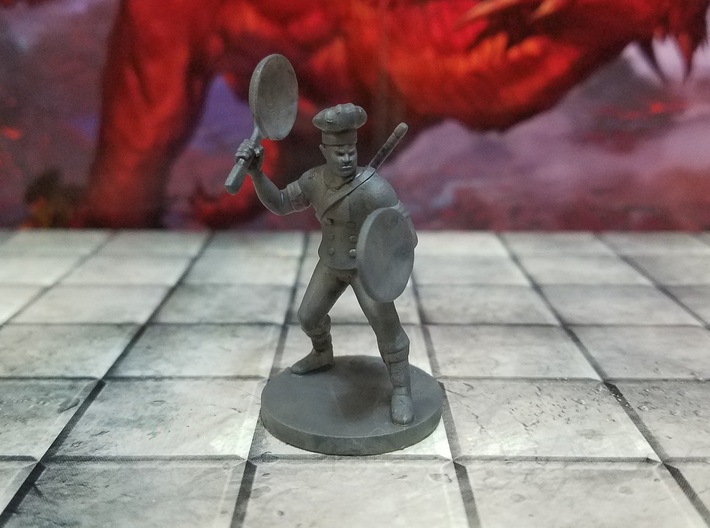 Half Orc Chef Fighter 3d printed