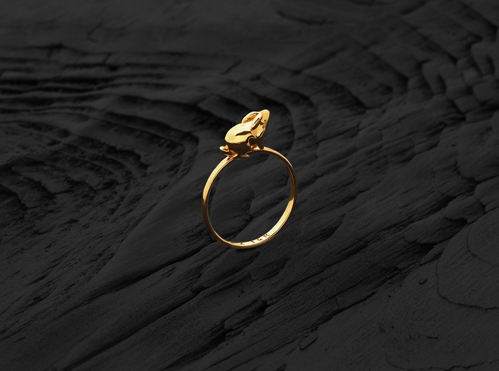 Stacking Ring (Proud) (Gold) 3d printed