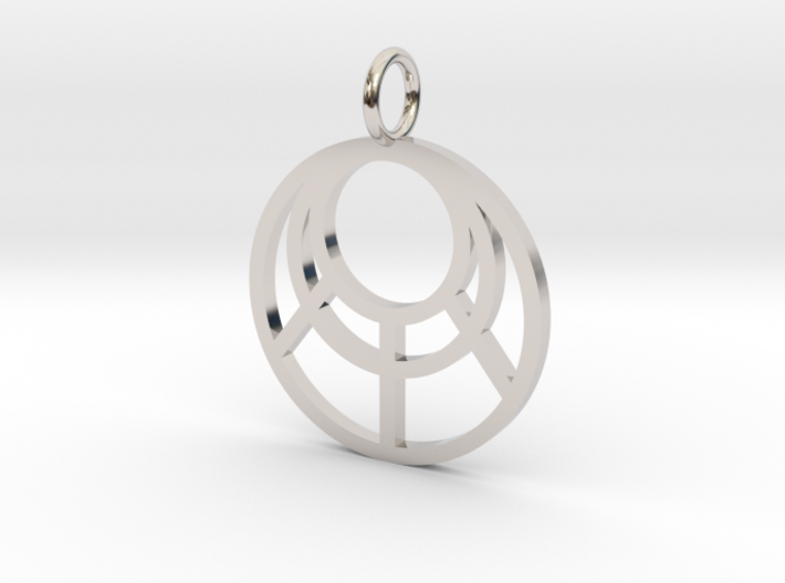 GG3D-018 3d printed Geometric modern contemporary pendant