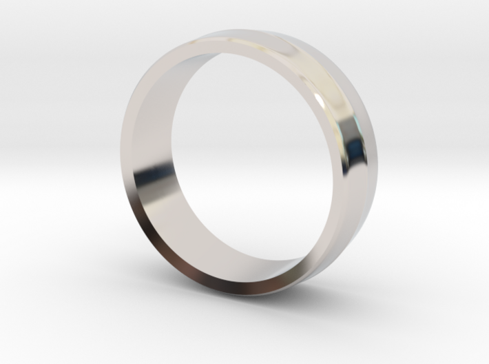 Alternative Penta Unisex Band Ring by V DESIGN LAB 3d printed