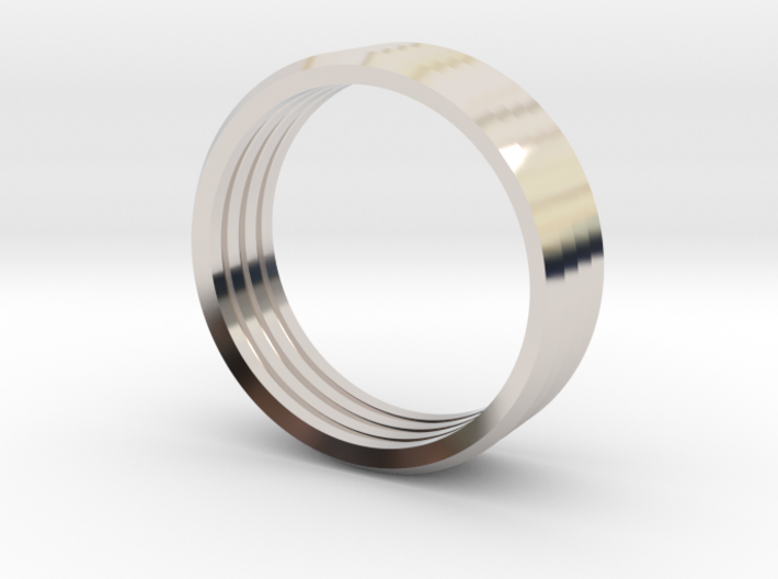 Penta Band Ring (4 Bands) by V DESIGN LAB 3d printed