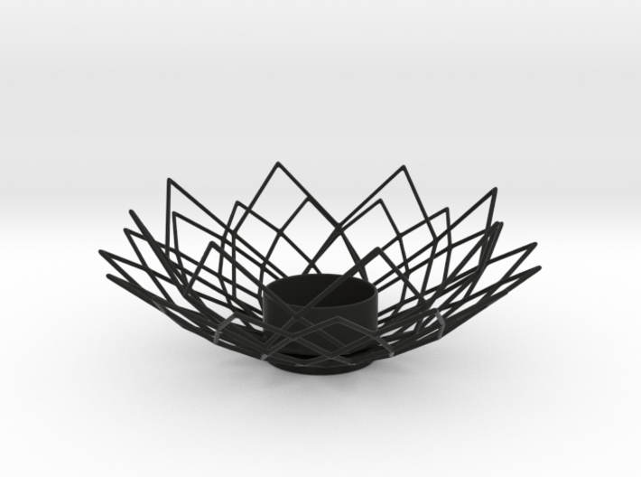 Wire Lotus Tealight Holder 3d printed