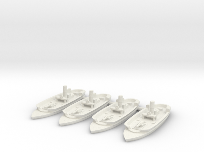 1/600 Rendel Gunboats 3d printed