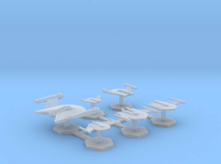 7000 Scale Romulan Fleet Eagle Core Collection MGL 3d printed