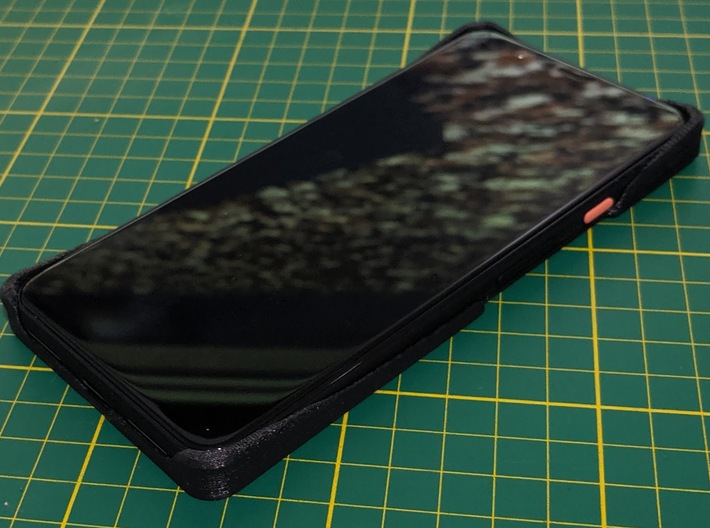 Pixel 4 xl minimal case 3d printed Printed on an anet a6 (lower quality printer)