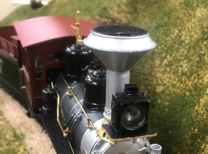 Union Pacific Style Pancake Stack - HO & O Scale O 3d printed The addition of the mesh really finished it off.