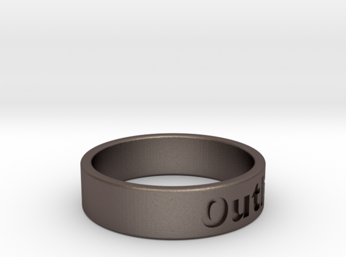 Outlaw Mens Ring 21.3mm Size12 3d printed