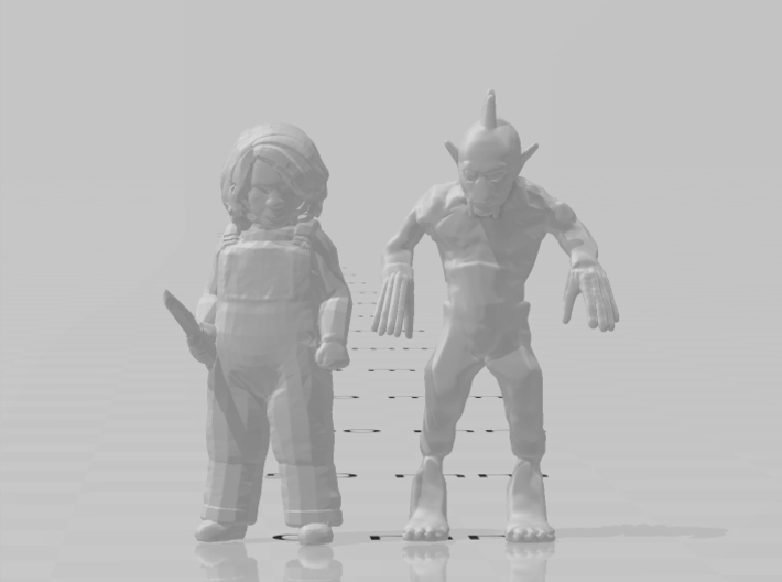 Chupacabra 1/60 miniature for games and rpg horror 3d printed 