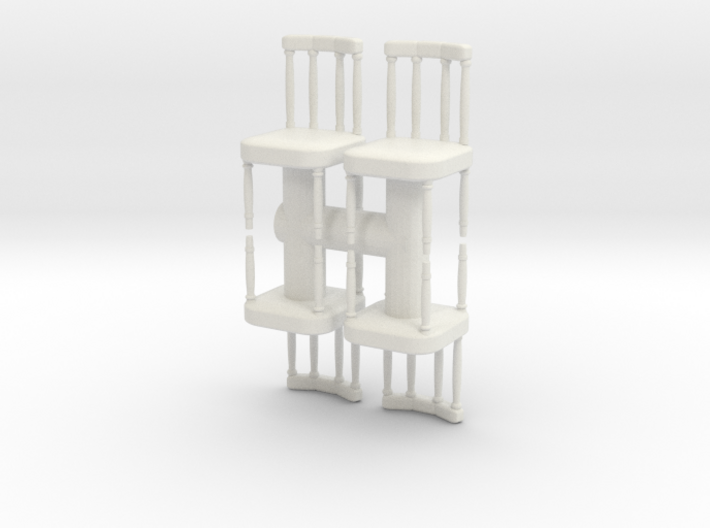 Antique Chair (x4) 1/24 3d printed
