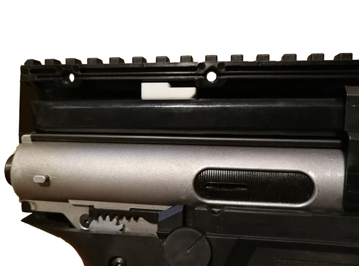 ASG Scorpion Evo battery spacer for Nuprol Slim St 3d printed 