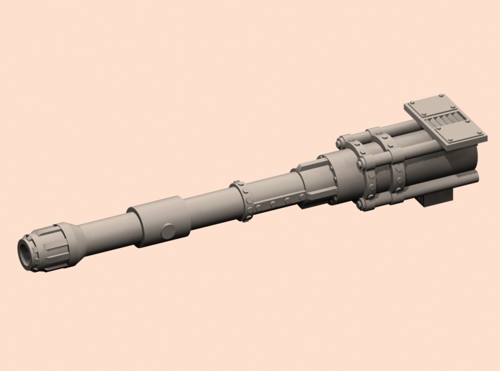 Eruption cannon for superheavy tank 3d printed