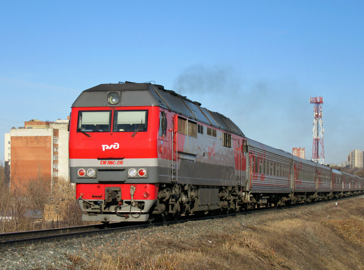 Russian Diesel Locomotive TEP 70 BC Soviet  3d printed 