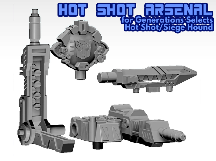 Hot Shot Arsenal (Selects/Siege) 3d printed Product render