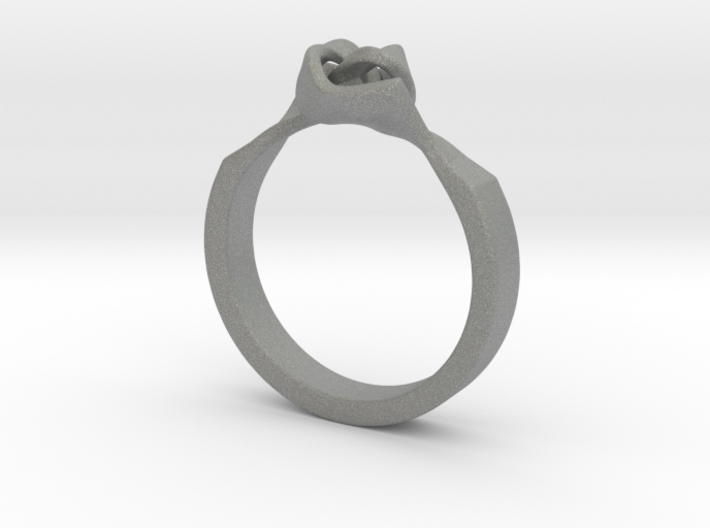 Twist Interlock Ring_B 3d printed