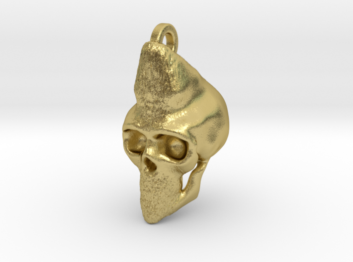 Pluto Skull Keychain/Pendant 3d printed