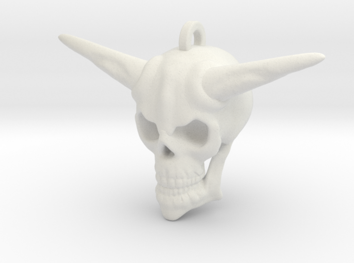 Minotaur Skull Keychain 3d printed