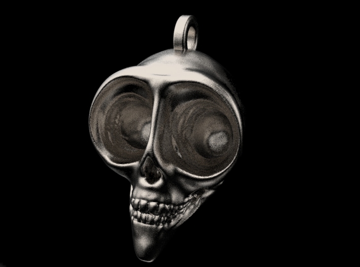 Alien Skull Keychain/Pendant 3d printed