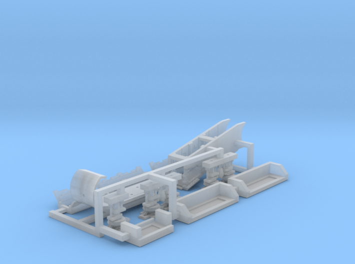 Falcon Ramp and Landing Gear, 1:350 3d printed