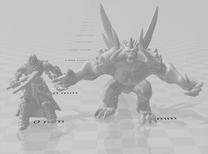 Diablo Roar DnD miniature fantasy games rpg horror 3d printed 