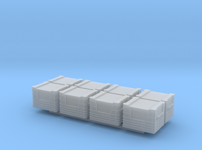 Docking Bay - eight crates, 1:72 3d printed