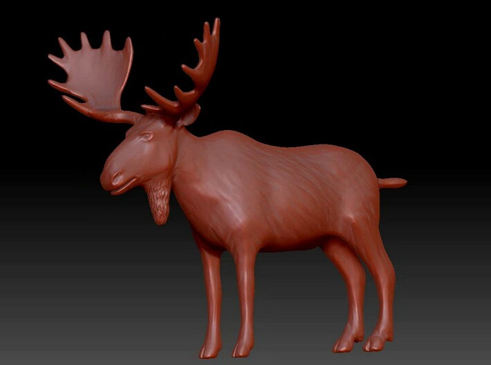 Moose reindeer 3d printed 